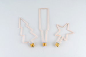 เอดิสันหลอดไฟ LED พอร์ตสกรู E27แบบย้อนยุคไส้หลอดแบบนุ่มสำหรับร้านขายเสื้อผ้าโคมไฟดีไซน์รูปดาวแห่งความรัก - Product Image 6
