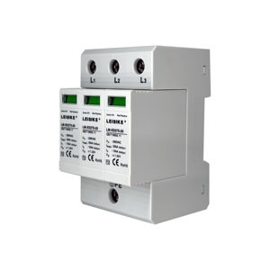 อุปกรณ์ป้อ<span class=keywords><strong>ง</strong></span>กันไฟกระชากชนิด T2ได้รับการรับรอ<span class=keywords><strong>ง</strong></span> IP20อุปกรณ์ป้อ<span class=keywords><strong>ง</strong></span>กันฟ้าผ่าและแร<span class=keywords><strong>ง</strong></span>ดันไฟฟ้าเกินที่มีการป้องกันระดับสู<span class=keywords><strong>ง</strong></span> - Product Image 1