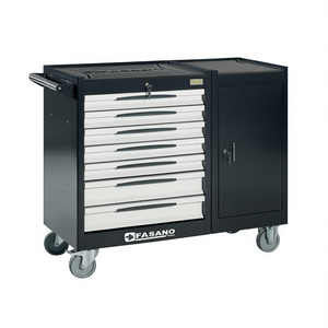Fasano <b>Tools</b> 7 <b>Drawer</b> Rolling <b>Tool</b> Cabinet With Lock And Door For Auto Repair - Product Image 2