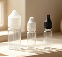 Déstockage – Bouteilles compte-gouttes en plastique PET de 20 ml, couleur noire, pour jus, huiles essentielles et encre