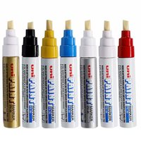 Stylo de peinture PX-30 UNI Marqueurs à base d'huile Stylos de marquage multi-surfaces permanents 4-8.5MM