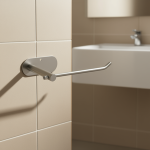 Porte-serviettes mural en acier inoxydable, design moderne, pour salle de bain - Product Image 2