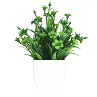 Petite Plante Artificielle Eucalyptus Bonsaï Artificiales Mini Vert En Plastique Faux Ornement pour La Maison Salon Table Top Décoration