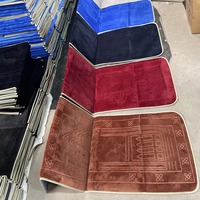 Islamischer Muslimischer Gebetsteppich Sajadah Reise-Faltbare Meditationsmatte mit Rückenlehne und Tasche