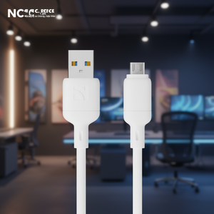 Cable USB a Micro USB de Silicona NCC de Alta Durabilidad XC-0210 V8 12W Carga Rápida Flexible - Blanco - Product Image 3