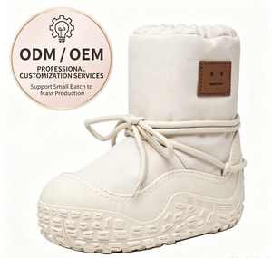 <span class=keywords><strong>Bottes</strong></span> <span class=keywords><strong>de</strong></span> <span class=keywords><strong>neige</strong></span> imperméables antidérapantes à plateforme pour femmes, avec cordon <span class=keywords><strong>de</strong></span> serrage, en tissu <span class=keywords><strong>de</strong></span> coton, bout rond, semelle en caoutchouc, chaussures décontractées d'hiver, ODM OEM - Product Image 1