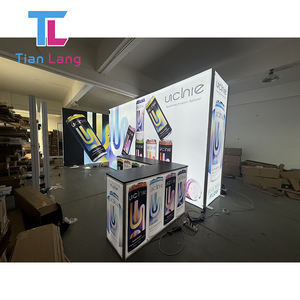 Tablero de mesa luminoso de acrílico blanco de Montaje simple, equipo de feria comercial, pantalla de caja de luz para actividades de recepción y exposiciones - Product Image 1