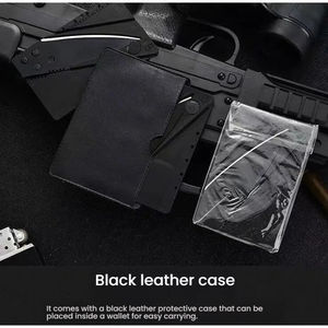 Cuchillo plegable para tarjetas de crédito, multifunción, para exteriores, juego de cuchillos tipo messer. - Product Image 5