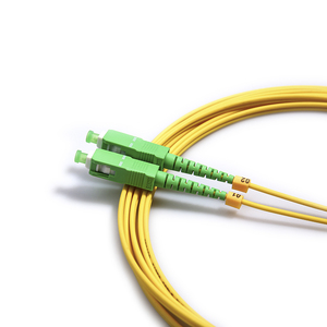 Cable de Fibra Óptica Monomodo G.652D SC/APC Simplex 3m/5m Amarillo/Verde ISO9001 para Interiores, Redes 4G, 1 Año de Garantía - Product Image 5
