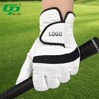 GP Gants de golf en cuir PU de haute qualité en peau de mouton pour hommes femmes Élégant personnalisable Protection UV amélioré Jeu de golf Sports Gym