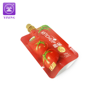 Yixing emballage pâte de Sauce tomate 121 degrés Stand-Up bec pochette en aluminium pochette à bec