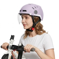 Casque de vélo/trottinette électrique PC EPS durable résistant aux chocs avec lunettes détachables pour le sport et les trajets urbains
