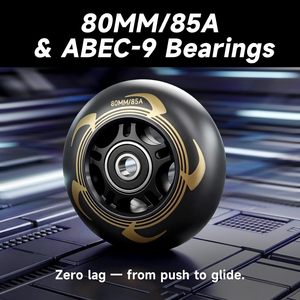 <span class=keywords><strong>Pattini</strong></span> in Linea da Uomo per Freeride Urbano - Cuscinetti ABEC-9, Supporto Caviglia in PP ad Alto Impatto, Fibbia per Tutte le Condizioni Meteo - Product Image 4