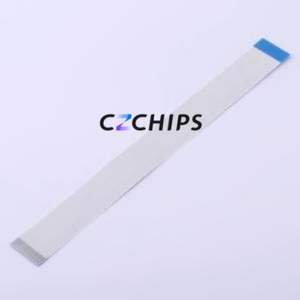 JS05B-20P-100-3-4 FFC Cable (Flexible Flat Cable) P=0.5mm Connector 20P 0.5mm 0.3mm Reverse - Product Image 2