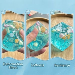 Balle anti-stress carrée en forme <span class=keywords><strong>de</strong></span> glaçon, jouet <span class=keywords><strong>de</strong></span> dessin animé à presser, en caoutchouc compressible, jouet sensoriel anti-anxiété en forme <span class=keywords><strong>de</strong></span> boulette pour enfants et adultes - Product Image 3