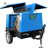 Compresseur d'air à vis diesel portable, moteur haute efficacité, capacité d'air de 34 m3/min pour les opérations de forage de roche