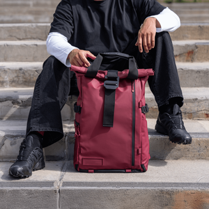 Sac à dos pour appareil photo 33L à enroulement, en nylon balistique résistant aux intempéries, avec accès latéral pour la photographie, les voyages et le transport quotidien - Product Image 5