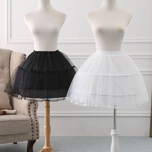Per bambini adulti osso quotidiano 42cm sottoveste Lolita gonna a sbuffo sottoveste per ragazze abito da Performance gonna Interlining bianco nero - Product Image 1
