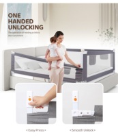 Barrière de sécurité pour bébé personnalisable, multifonctionnelle, réglable, pour lit d'enfant, protection contre les chutes