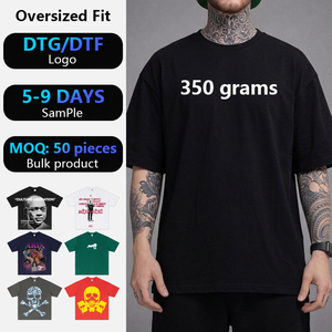 Fabricants de vêtements, t-shirts personnalisés pour hommes, col rond, 350 g/m², t-shirt de haute qualité, coupe ample, 100 % coton. - Product Image 2