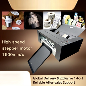 Machine de découpe et de pliage de stickers en carton avec moteur pas à pas, découpe partielle et complète, pliage en une seule passe, largeur de coupe de 350 mm, caméra CCD - Product Image 1