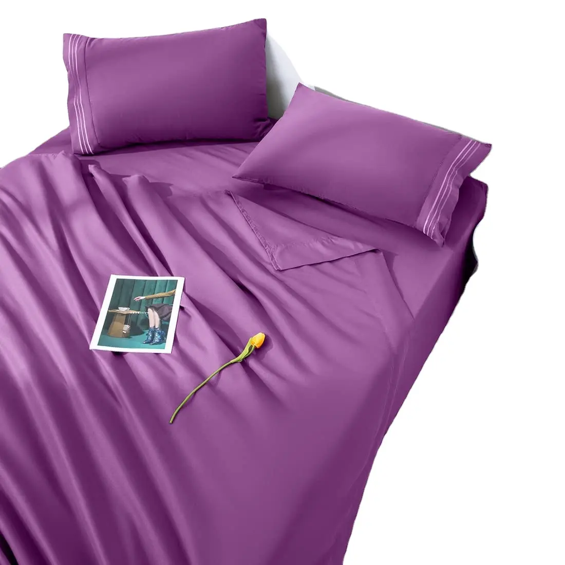 Twin Full Queen King Size Bedding Set Home Bed Sheet Set Super Soft Microfiber Bed Sheet Set