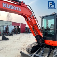 Mini-excavatrice sur chenilles d'occasion Kubota KX048-4 5 tonnes 5,5 tonnes 6 tonnes, petite excavatrice d'occasion Kubota KX163 KX165 avec EPA/CE
