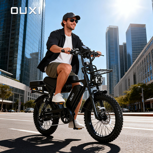 Vélo tout-terrain V8 Ultra Max-T à suspension intégrale, cadre en aluminium, batterie au lithium 48V, moteur arrière sans balais 250W, autonomie de 150 km - Product Image 1