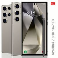 Smartphones S26 Ultra de haute qualité 22 Go + 2 To, Android 16, écran plein, téléphones portables 5G globaux, vente chaude