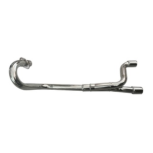 Tubo de Escape Doble para Motocicleta Todoterreno, Apto para Modificación de Accesorios de Tubo de Escape CRF50, Silenciador de Escape Doble para Moto - Product Image 1