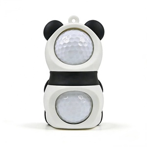 Accessoire <span class=keywords><strong>de</strong></span> golf, étui en silicone en forme <span class=keywords><strong>de</strong></span> panda, double rangement pour balles <span class=keywords><strong>de</strong></span> golf, porte-clés - Product Image 3