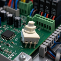 Affidabile Interruttore a Pulsante Miniaturizzato SUDA KAN-48A 14.5V DC 2A Alta Temperatura -40-95C, Interruttore a Levetta 1NO1NC in Plastica IP65 per Elettrodomestici