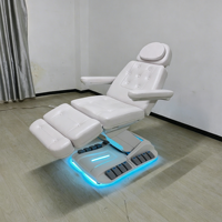Qualité supérieure Électrique 4 Moteur Réglable Chauffage Spa Salon Cils Cils Lit Beauté Chaise Traitement Du Visage Table De Massage