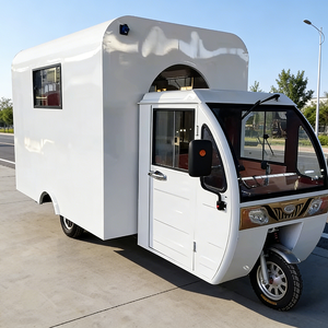 Customization Aluminum Food Bike 3 Wheels Coffee Cart Pretzel Eatery Small Catering Trailers GPS Tracking Rust - Product Image 5