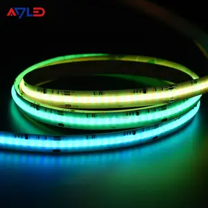 Luz de corda LED RGBIC COB colorida colorida para sonhos, programável com 630 chips, 12mm DC12V 24V, endereçável, RGB COB LED St