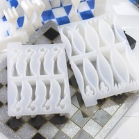 Nuovo Design: Stampi in Silicone Bianchi Ecologici a 2 Pezzi per Set di Scacchi Creativi in Resina Epossidica