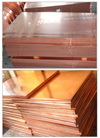 Placa de Cobre Rojo de 1/1.5/2/3/5/10 mm, Tira de Cobre Conductora, Corte a Medida, Procesamiento de Corte Láser, Personalización