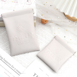 Pochette de rangement pour bijoux en cuir PU de luxe haut de gamme, avec impression personnalisée en relief, pour bagues, colliers et boucles d'oreilles - Product Image 2