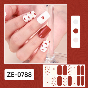 Fabricant Fournisseur Saint Valentin Série 3D Nail Art Autocollants <span class=keywords><strong>Français</strong></span> Lèvres Rouges Forme de Coeur Brillant Romantique Rose <span class=keywords><strong>Amour</strong></span> Design - Product Image 6