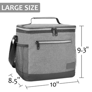 Vente en gros Sac isotherme portable étanche en polyester 600D Sac isotherme pour déjeuner Bandoulière Motif de lettre Couleur personnalisée - Product Image 2