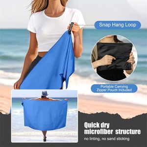 Serviette de sport en microfibre à séchage rapide, sans sable, légère, super absorbante, portable, en tissu suédé, avec logo personnalisé, faible MOQ - Product Image 4
