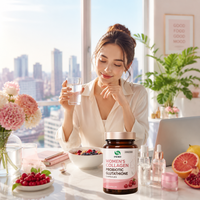 Capsules de Nutrition Complète Quotidienne Collagène Plus Glutathion & Probiotiques Adaptées aux Femmes de Bureau Utilisation à Long Terme