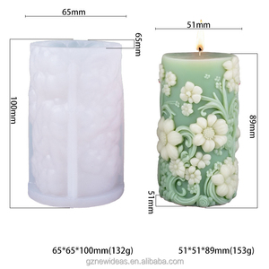 Khuôn làm nến cột hoa ý tưởng mới, khuôn <span class=keywords><strong>silicon</strong></span> làm nến trụ, khuôn đúc nhựa <span class=keywords><strong>resin</strong></span> để làm nến - Product Image 5