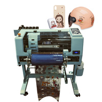 Imprimante d'étiquettes en relief A3 à jet d'encre UV avec tête d'impression DX7, entièrement automatique, pour tubes flexibles, autocollants, vinyle, t-shirts et gobelets