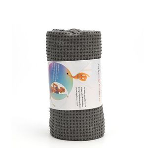 Serviette de yoga haute densité en microfibre antidérapante avec grip en silicone absorbant, accessoires de fitness Pilates, logo personnalisé - Product Image 4