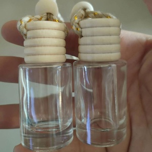 Hot Selling Aroma Diffuser <b>Mini</b> 8ml Empty Air Freshener Glass Car Hanging <b>Perfume</b> Bottle - Product Image 2