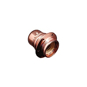 Portalampada decorativo E27 in rame, ideale per l'illuminazione e la decorazione in case e spazi commerciali. - Product Image 1