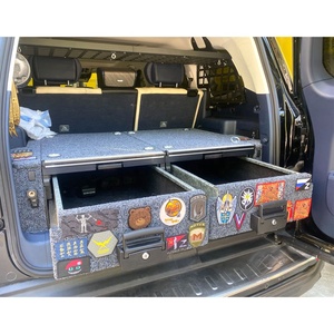 Système de tiroirs coulissants en acier pour coffre arrière de SUV VRD4X4 avec glissière pour réfrigérateur pour WEY TANK 500 - Product Image 1