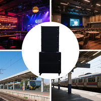 Système Audio Professionnel DBK Équipement de Concert Enceintes Line Array Bi-Voies Double 12" Gamme Complète et Caisson de Basses Actif 18" pour Scène