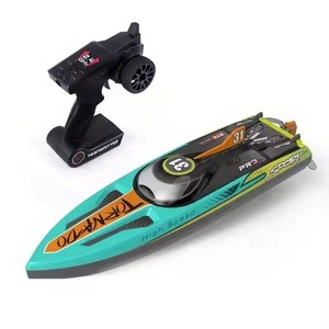 <span class=keywords><strong>Bateau</strong></span> de course vert 2,4 GHz haute vitesse 50 km/h, étanche, <span class=keywords><strong>rechargeable</strong></span>, prêt à l'emploi, modèle électrique, télécommande radio, <span class=keywords><strong>bateau</strong></span> de pêche RC - Product Image 5